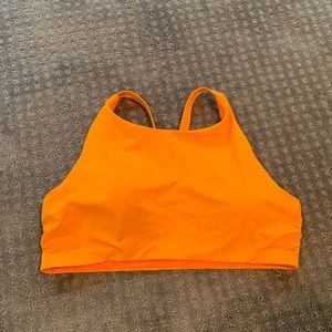orange athlete bikini top